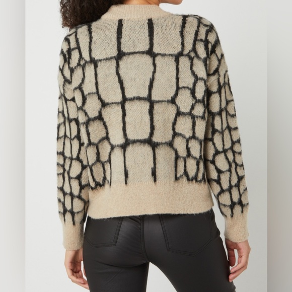 Object Sweater with all-over pattern model 'Melanie' in beige - Picture 4 of 7